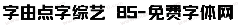 字由点字综艺 85字体转换
